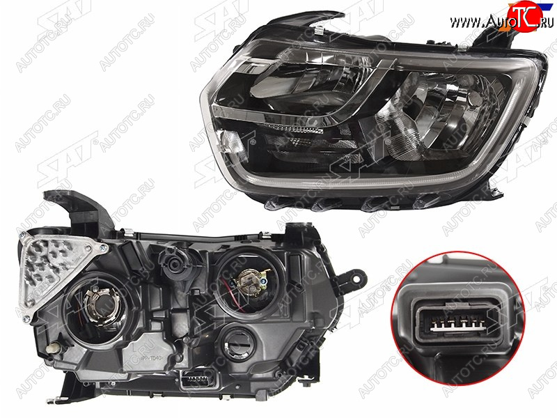 8 399 р. Фара левая SAT  Renault Duster  HM (2021-2024) рестайлинг  с доставкой в г. Кемерово