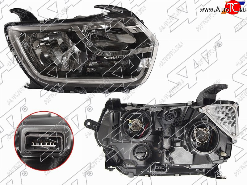 8 399 р. Фара правая SAT Renault Duster HM рестайлинг (2021-2024)  с доставкой в г. Кемерово