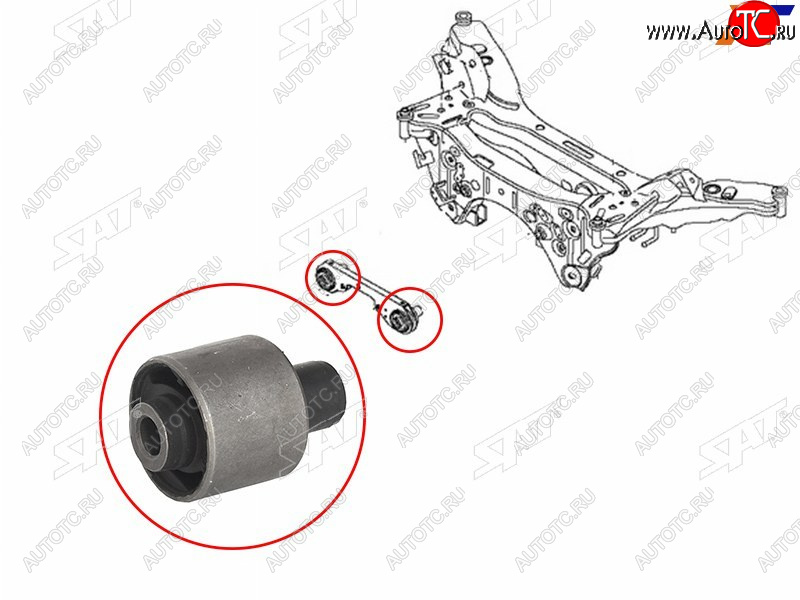 639 р. Сайлентблок Nissan Qashqai 06-22  X-Trail 13-22  Renault Kaptur 16-20  Nissan Dualis 07-14  Qash SAT ST-55419-JD60C  с доставкой в г. Кемерово