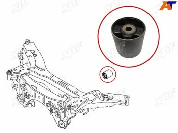 629 р. Сайлентблок Nissan Qashqai 06-22  X-Trail 07-22  Dualis 07-14  Qashqai+2 08-14 SAT ST-55476-JD600  с доставкой в г. Кемерово. Увеличить фотографию 2