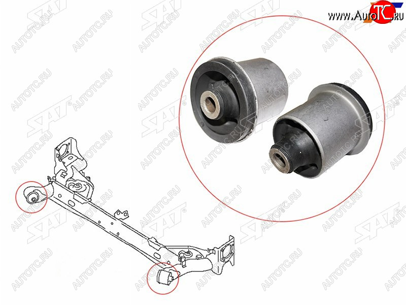 969 р. Сайлентблок Nissan Juke 10-20  Leaf 09-17 SAT ST-55501-1KK0A  с доставкой в г. Кемерово
