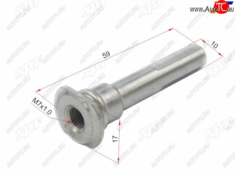 107 р. Направляющая суппорта FR HYUNDAI SANTA FE 00-06TERRACAN 01-TIBURON 96- SAT ST-58161-33000  с доставкой в г. Кемерово