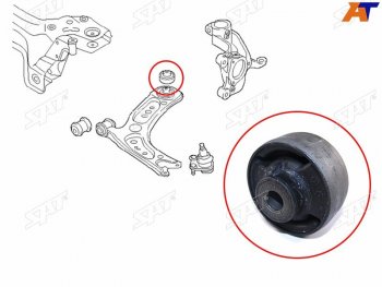 419 р. Сайлентблок Audi A3 12-19  Skoda Karoq 17-  Kodiaq 16-22  Octavia 04-20  Volkswagen Golf 12-19  SAT ST-5Q0407183E  с доставкой в г. Кемерово. Увеличить фотографию 1