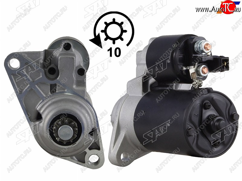 6 799 р. Стартер Volkswagen Golf 97-06  Polo 01-09  Audi A2 99-05  SEAT Cordoba 03-06  Ibiza 02-06  Skod SAT ST-64-0012  с доставкой в г. Кемерово