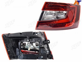 Фонарь задний Skoda Octavia 16-20 (Справа LED 4D SED) SAT ST-665-1940LDR