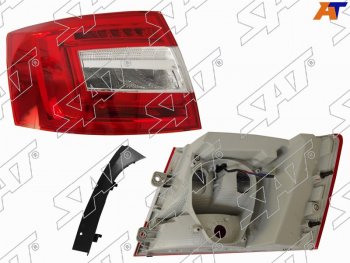 Фонарь задний левый (LED) SAT Skoda Octavia  A7 (2016-2020) рестайлинг лифтбэк