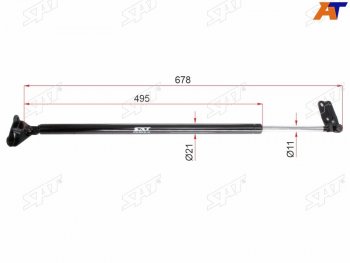 Упор крышки багажника RH SAT Toyota Voxy  минивэн (2001-2007) R60 дорестайлинг, R60 рестайлинг
