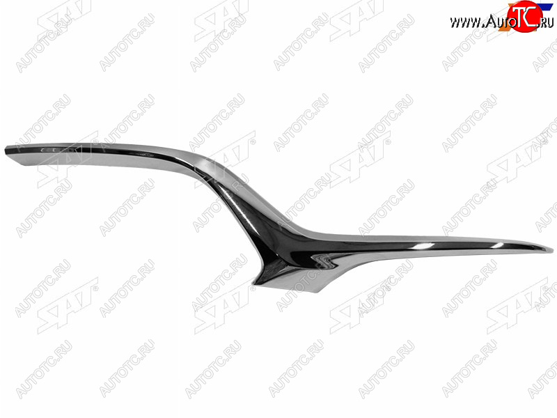 2 459 р. Правый молдинг решетки радиатора SAT Mazda 6 GJ 2-ой рестайлинг универсал (2018-2025) (хром)  с доставкой в г. Кемерово