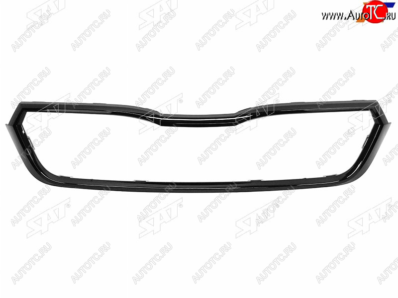 2 149 р. Молдинг решетки SKODA RAPID 20- чёрный SAT ST-78-0017  с доставкой в г. Кемерово