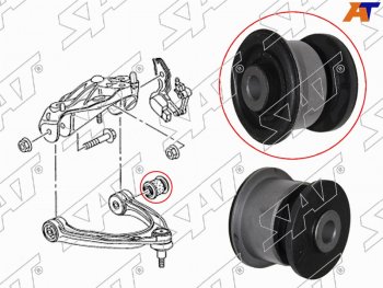 439 р. Сайлентблок Audi Q7 05-15  Volkswagen Touareg 02-18  Porsche Cayenne 02-10  Panamera 09-16 SAT ST-7L0407077  с доставкой в г. Кемерово. Увеличить фотографию 1