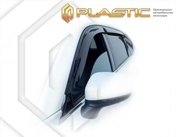 2 099 р. Дефлектора окон CA-Plastic  Mazda CX-8  KG2P KG5P (2017-2022) дорестайлинг (classic полупрозрачный, без хром. молдинга)  с доставкой в г. Кемерово. Увеличить фотографию 1