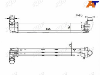 Интеркулер RENAULT DUSTER 1.5D 10- SAT ST-8200880552