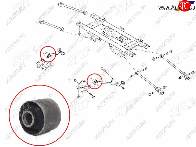779 р. Сайлентблок Nissan Terrano 14-22  Renault Duster 10-21  Kaptur 16-20 SAT ST-8200841004  с доставкой в г. Кемерово
