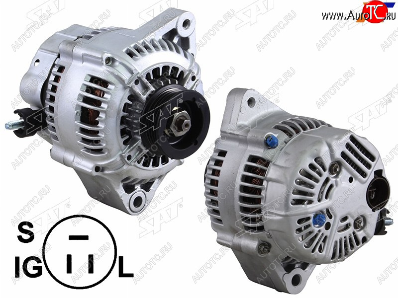 6 699 р. Генератор TOYOTA SOARERSUPRA 3.0 87-93MARK II 2.0 87-97 1GFE7MGTE 12V 80A                         SAT ST-85-0100  с доставкой в г. Кемерово