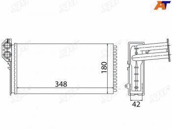 2 899 р. Радиатор отопителя салона MERCEDES SPRINTER 95-06 (трубчатый) SAT ST-87-0040  с доставкой в г. Кемерово. Увеличить фотографию 4