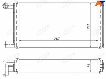 1 299 р. Радиатор отопителя салона MERCEDES G-CLASS 79-T1 77-96 (трубчатый) SAT ST-87-0038  с доставкой в г. Кемерово. Увеличить фотографию 4