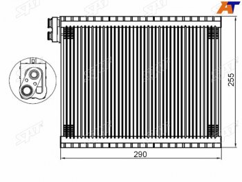Испаритель кондиционера TOYOTA LC PRADO 120 HILUX4RUNNER FJ CRUISER LEXUS GX470 02-05 SAT ST-88501-35100