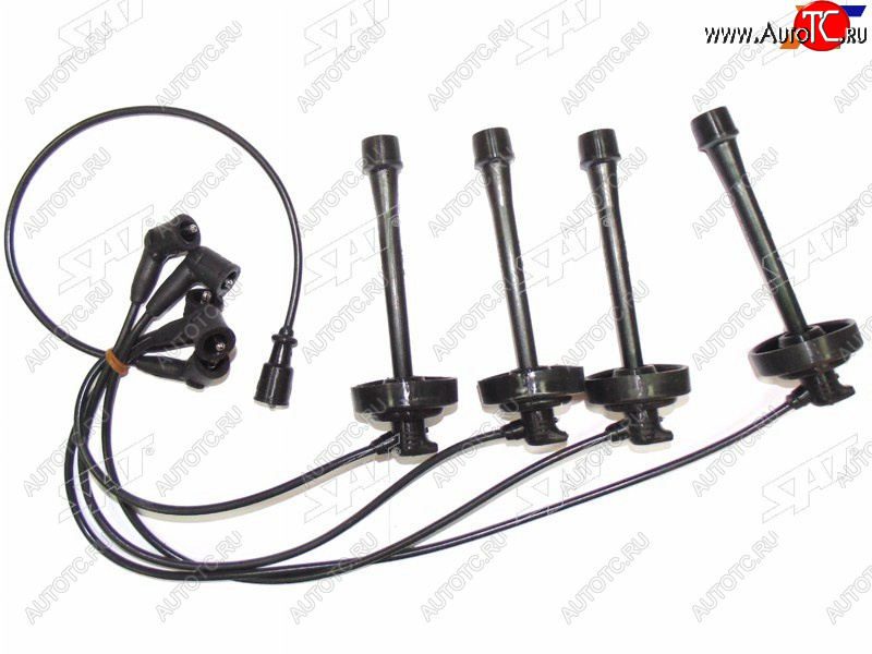 1 889 р. Провода высоковольтные TOYOTA CAMRYVISTA SV3# 90-92 3S4S-FE (кругл. резин.)                        SAT ST-90919-21496  с доставкой в г. Кемерово