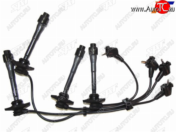 1 699 р. Провода высоковольтные TOYOTA CALDINA #T19# 92-02RAUM EXZ1015  97-03 45E-FE (квадрат. резин.) SAT ST-90919-22395  с доставкой в г. Кемерово