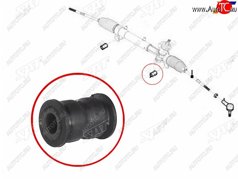 329 р. Втулка рулевой рейки Chevrolet Captiva 06-15  Opel Antara 06-15  Daewoo Winstorm 06-10 SAT ST-93743424B  с доставкой в г. Кемерово