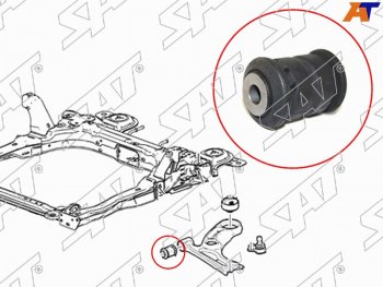 359 р. Сайлентблок рычага передний FR SAT  Chevrolet Aveo  T300 (2011-2015), Chevrolet Cobalt (2011-2019), Ravon R4 (2016-2020)  с доставкой в г. Кемерово. Увеличить фотографию 1