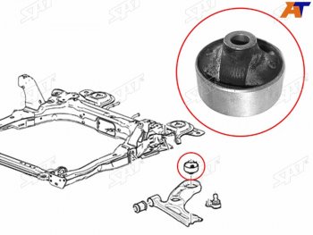 499 р. Сайлентблок рычага задний FR SAT Chevrolet Aveo T300 седан (2011-2015)  с доставкой в г. Кемерово. Увеличить фотографию 1