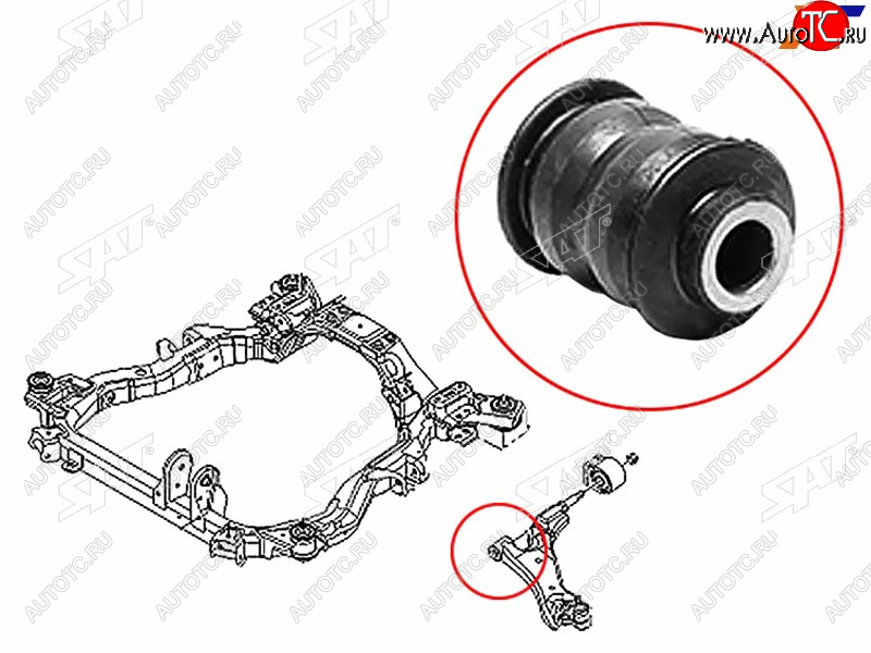 339 р. Сайлентблок Chevrolet Captiva 06-15  Opel Antara 06-15  Daewoo Winstorm 06-10 SAT ST-96819162-BF  с доставкой в г. Кемерово