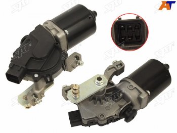 3 079 р. Мотор трапеции стеклоочистителя KIA RIO 05-11HYUNDAI ACCENT 06-10SONATA NF V 04-09 SAT ST-98110-1G000  с доставкой в г. Кемерово. Увеличить фотографию 1