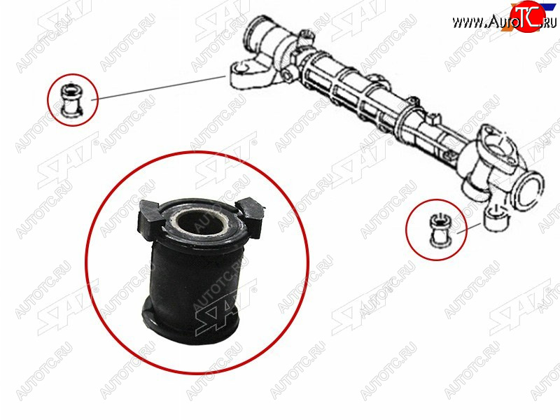 225 р. Втулка рулевой рейки Mazda 3 03-13  3 MPS 06-13  5 04-15  Axela 03-13 SAT ST-BP4L-32-123B  с доставкой в г. Кемерово