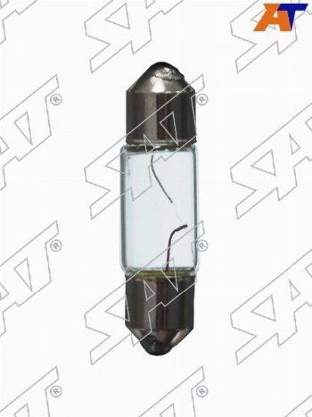 23 р. Лампа дополнительного освещения 9x28 мм 12V C5W SAT ST-C5W-12V  с доставкой в г. Кемерово. Увеличить фотографию 1