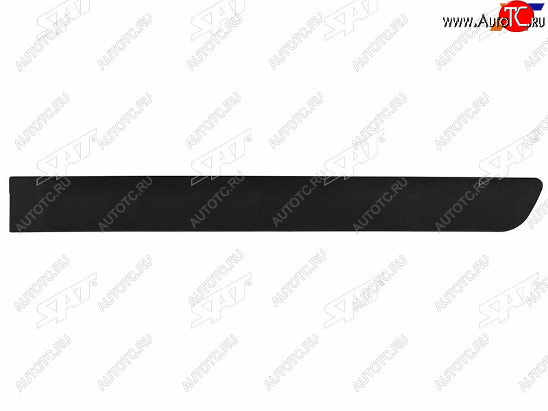 879 р. Задняя левая накладка двери SAT  Лада Ларгус (2012-2021) дорестайлинг R90 (черная)  с доставкой в г. Кемерово