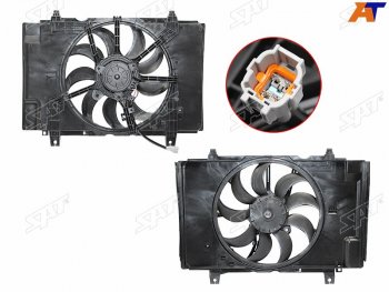 Диффузор радиатора в сборе SAT Nissan Juke ( 1 YF15,  2 F16) (2010-2025) дорестайлинг, рестайлинг