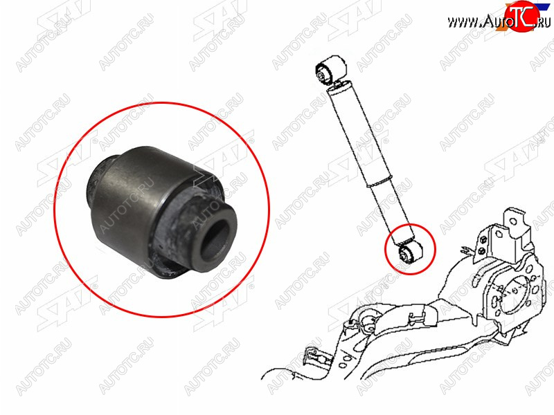 629 р. Сайлентблок Nissan Qashqai 06-13  X-Trail 07-15  Qashqai+2 08-14  Renault Koleos 08-16 SAT ST-E6210-JG01A-B2  с доставкой в г. Кемерово