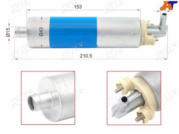 Топливный насос Mercedes W124W140W163W202W210W220W461 SAT ST-FP19