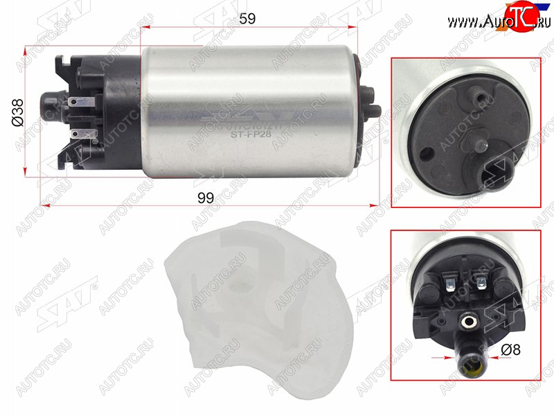 1 399 р. Топливный насос VQ35DEVQ25DEQR25DE NISSAN TEANA J32 08-14J32 4WD 10- SAT ST-FP28  с доставкой в г. Кемерово