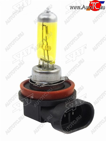 213 р. Лампа головного освещения галогенная желтая H11 12V 55W SAT ST-H11Y-12V  с доставкой в г. Кемерово