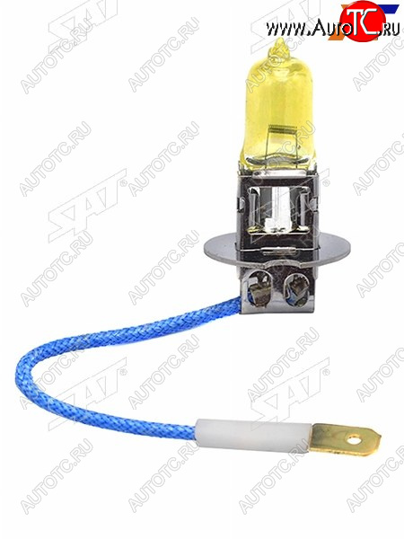 76 р. Лампа головного освещения галогенная желтая H3 12V 55W SAT ST-H3Y-12V  с доставкой в г. Кемерово