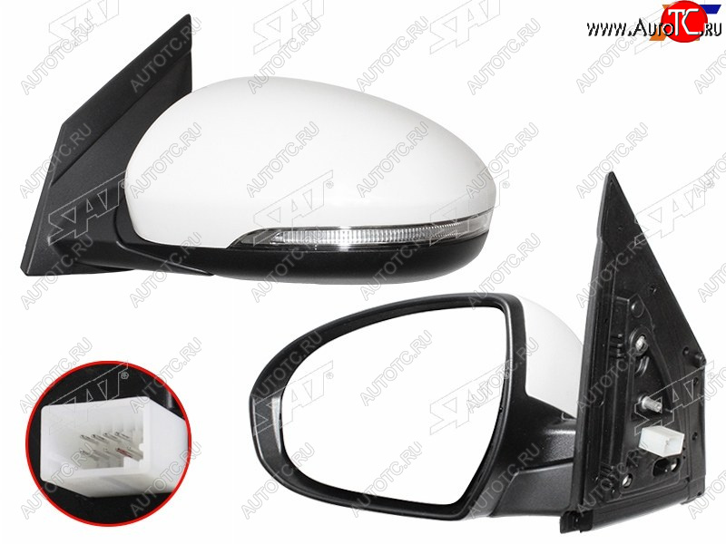 8 849 р. Зеркало Hyundai Tucson 15-21 (Слева Обогрев Регулировка Повторитель поворота Складывание Подсве SAT ST-HN52-940-A2  с доставкой в г. Кемерово