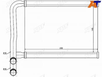 2 399 р. Радиатор отопителя салона  HYUNDAI ACCENT 05-KIA RIO 05- SAT ST-HNA5-395-0  с доставкой в г. Кемерово. Увеличить фотографию 1