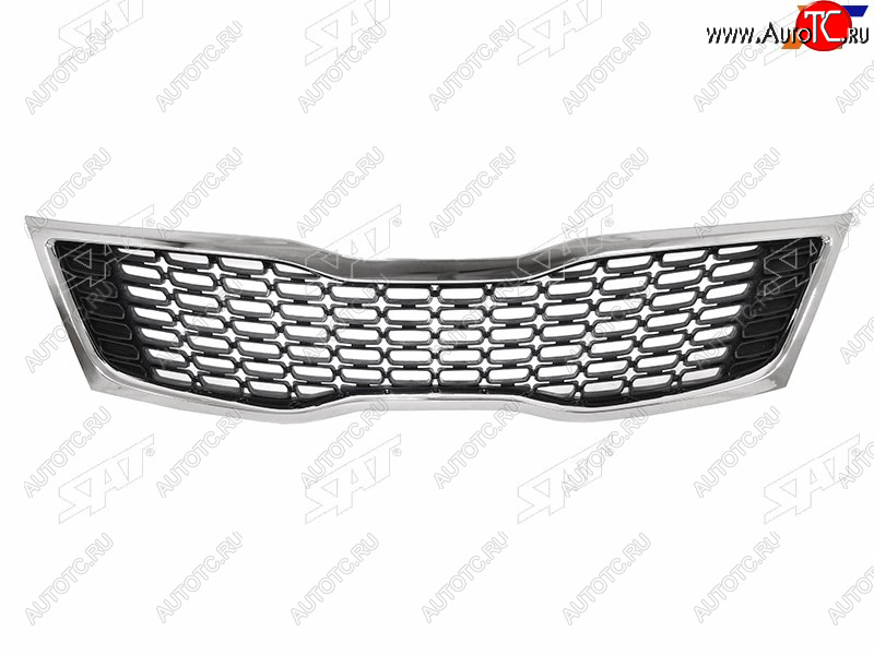 3 399 р. Решетка радиатора SAT  KIA Optima  3 TF (2013-2016) рестайлинг седан (хром)  с доставкой в г. Кемерово