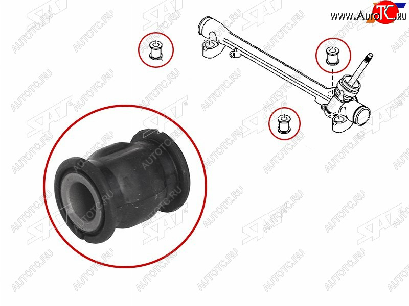184 р. Втулка рулевой рейки Mazda 3 13-19  6 12-  CX-5 11-17 SAT ST-KD31-32-123B  с доставкой в г. Кемерово