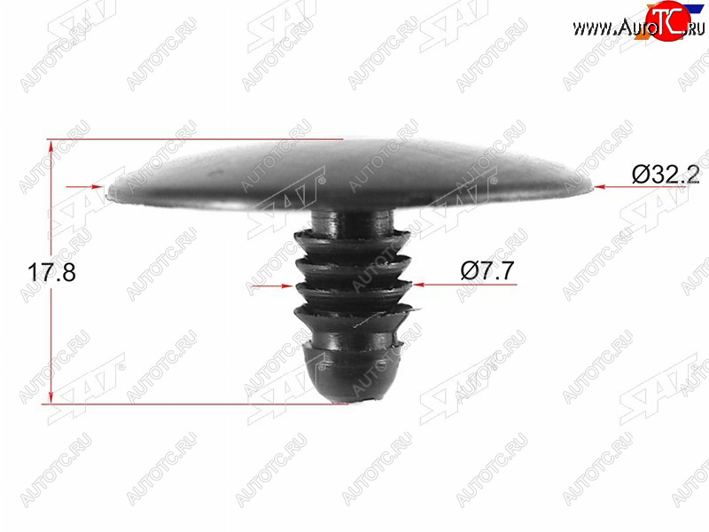 20 р. Клипса кузова GM (1 шт.) SAT ST-KE-330  с доставкой в г. Кемерово