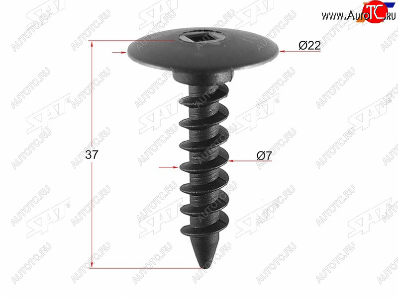 9 р. Клипса защиты бампера FORDCHRYSLER (1 шт.) SAT ST-KE-366  с доставкой в г. Кемерово