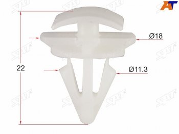 Клипса молдинга VAG (1 шт.)                                                                          SAT ST-KE-391