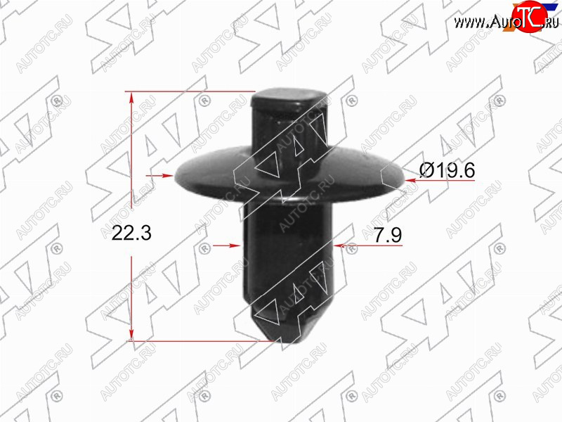16 р. Клипса крепежная SAT ST-KJ-057 (1 шт.) SAT ST-KJ-057  с доставкой в г. Кемерово
