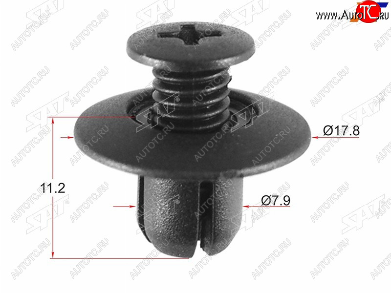 13 р. Клипса MAZDA (1 шт.) SAT ST-KJ-1036  с доставкой в г. Кемерово