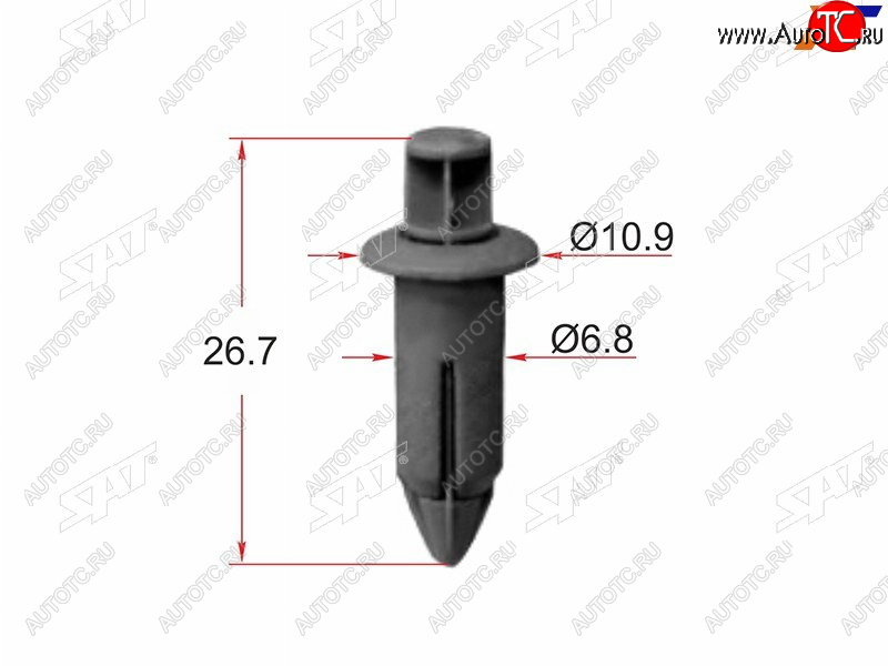20 р. Клипса крепежная SAT ST-KJ-1087 (1 шт.) SAT ST-KJ-1087  с доставкой в г. Кемерово