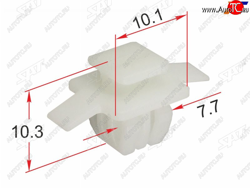 9 р. Клипса молдинга кузова HONDA (1 шт.)                                                                 SAT ST-KJ-2428  с доставкой в г. Кемерово