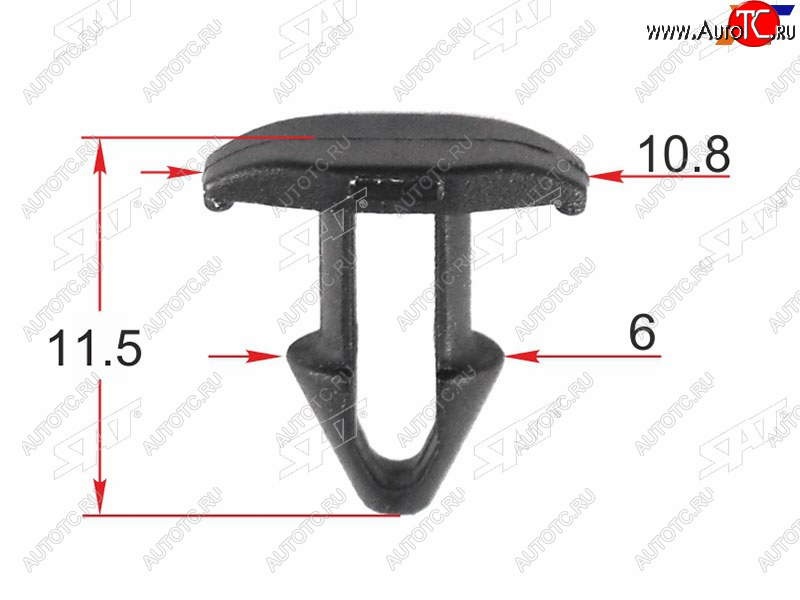 9 р. Клипса крепежная TOYOTALEXUS (1 шт.) SAT ST-KJ-2457  с доставкой в г. Кемерово