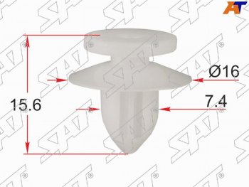 11 р. Клипса обшивки двери MITSUBISHI (1 шт.) SAT ST-KJ-2467  с доставкой в г. Кемерово. Увеличить фотографию 2